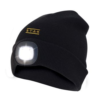 Gorro Con Luz Led Recargable  + Luz Trasera Color Rojo