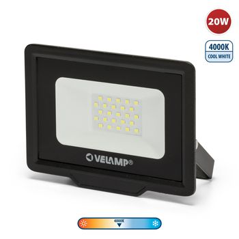 Padlight5, Proyector Led Smd 20w Ip65, Negro 4000k