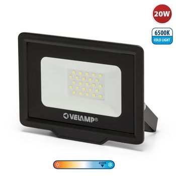 Padlight5, Proyector Led Smd 20w Ip65, Negro 6500k