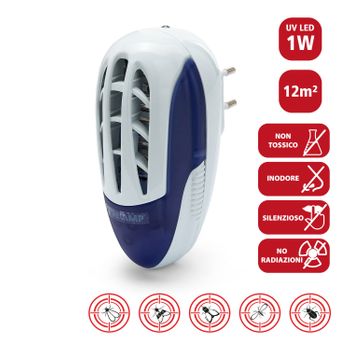 Mini Zap: Mosquitera Eléctrica, Led, 1w. Agarre Vertical