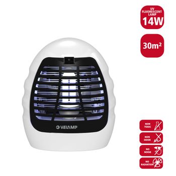 Mosquitera Eléctrica, Con Lámpara Uv Y Ventilador, 14w