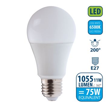 Bombilla LED SMD, estándar A60, 15W / 1520lm, casquillo E27, 3000K