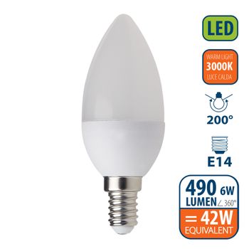 Bombilla de filamento LED, esfera P45, 4W/470lm, casquillo E14, 2700K