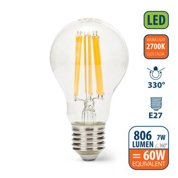 Bombilla LED SMD, estándar A60, 15W / 1520lm, casquillo E27, 3000K