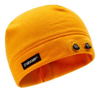 Stoker: Gorro De Spandex Con Luz Led Recargable. Naranja