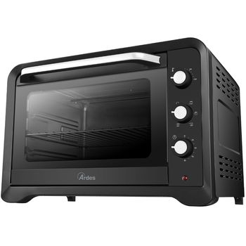 Horno eléctrico convección y rustipollo 30 litros, 1500W, 38x28x21 cm