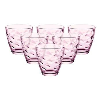 Set De 6 Vasos Flora Bormioli Rocco 25cl Rosa