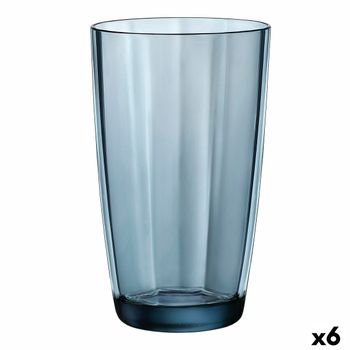 Vaso Bormioli Rocco Pulsar Azul Vidrio (470 Ml) (6 Unidades)