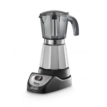 De'longhi Cafetera Italiana Eléctrica Alicia Emk6. Capacidad 6 Tazas. Autoapagado. Cafetera Moka Eléctrica De 550 W