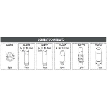 Telwin 804137 Caja Consumibles Antorcha Mig Mt15