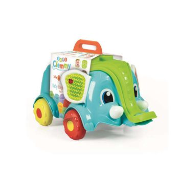 Clementoni- Soft Clemmy – Carrito De Bebé Bloques Blandos Para Niños 10 Meses – Construcción Suave – Fabricado En Italia, Multicolor (17697)