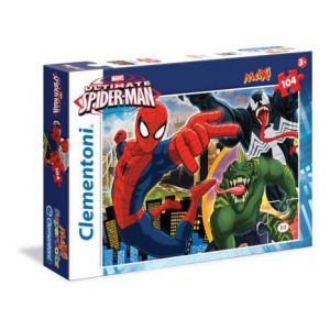 Clementoni - Leaflet Puzzle 3D vision 104 pièces - Spiderman