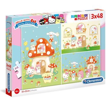 Puzzle 3x48 Hello Kitty