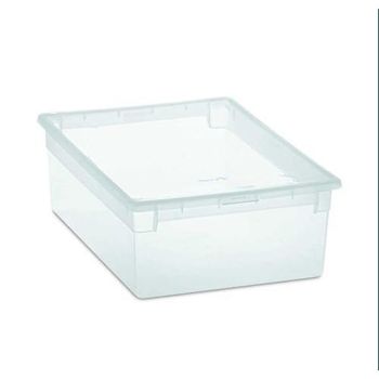 Caja Ordenacion Light Box L 23l. Transparente