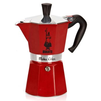 Bialetti Cafetera Italiana 6 Tazas Roja - 0004943