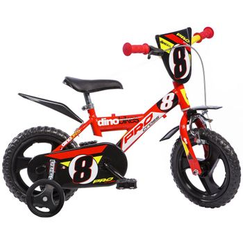 Bicicleta Para Niños Pro-cross Roja 12" Dino356004 Dino Bikes