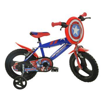 Bicicleta Infantil Marvel Captain America 14 Pulgadas 4 - 6 Años