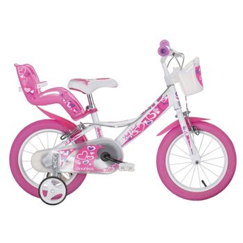 Bicicleta 14 Pulgadas Minnie 4 a 6 Años 【Oferta ToysManiatic】