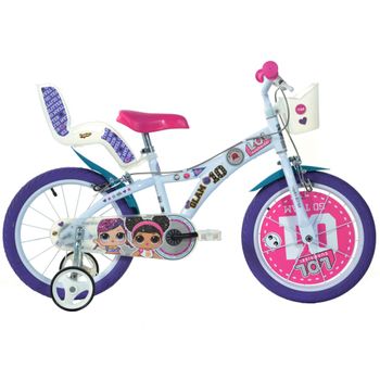Bicicleta De Niños Lol Morada 16" Dino Bikes