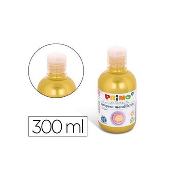 Tempera Liquida Primo Escolar 300 Ml Amarillo Metalizado