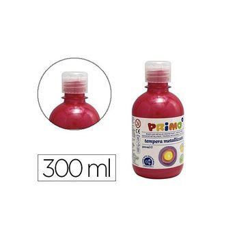 Tempera Liquida Primo Escolar 300 Ml Rojo Metalizado