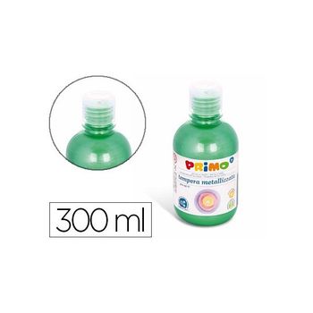 Tempera Liquida Primo Escolar 300 Ml Verde Metalizado