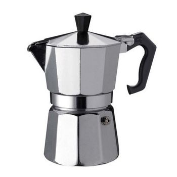 Cafetera Italiana de Aluminio MONIX Vitro 6 tazas - Inox