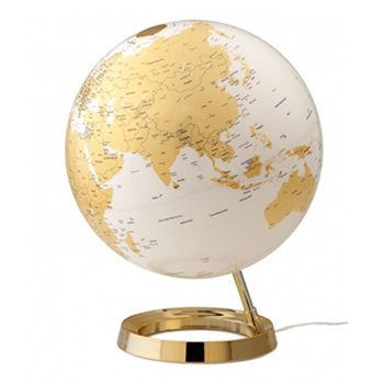 Globo Terráqueo Luminoso Light & Colour Ø 30 Cm - Metal Oro