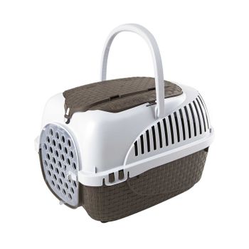 Bama - Transportín Tour Para Perro O Gato Pequeño, Polipropileno Pp, Otras Mascotas, Carga Máx.4kg, Impermeable, Máxima Ventilación, Cerradura Seguridad Triple, Dimensiones 52x33x34cm