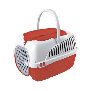 Bama - Transportín Maxy Tour Para Perro O Gato Mediano, Polipropileno Pp, Otras Mascotas, Carga Máx.5kg, Impermeable, Máxima Ventilación, Cerradura Seguridad Triple, Dimensiones 59x38x37cm