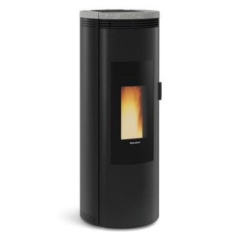 Nordica Extraflame Estufa De Pellets De Leña 8kw Negro / Piedra - Amikapierre