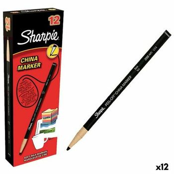 Marcador Sharpie China Permanente Negro 12 Piezas (12 Unidades) (1 Unidad)