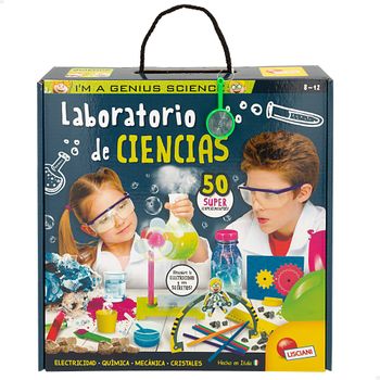 Lisciani - Laboratorio I'm A Genius Con 50 Experimentos Científicos Para Niños Y Niñas, +8 Años