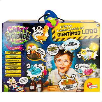 Lisciani - Laboratorio Científico Loco Crazy Science Para Hacer Experimentos, +8 Años