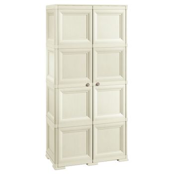 4 Módulos Puertas Acabado Madera + 2 Soportes Opc. Gris Tontarelli