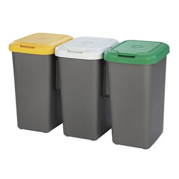 Cubo De Basura Y Reciclaje Catterhouse Cosmos 60l 42x30x76 Cm De Acero  Inoxidable Con Sensor De Movimiento Y Apertura Automática con Ofertas en  Carrefour