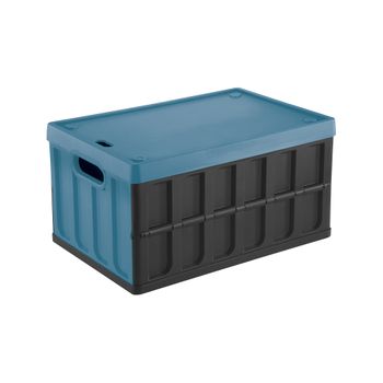 Caja Multiusos 62l Azul Y Negro Tontarelli