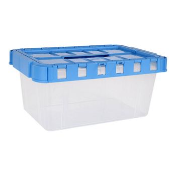 Caja De Almacenaje Con Tapa Double Transparente Antracita (5 L)