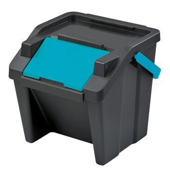 Cubo De Basura 2 X 30 Litros De Capacidad Antracita Ml-design con Ofertas  en Carrefour