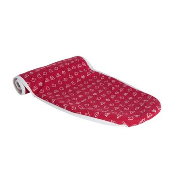 Lelit Pa701 Funda De Tabla De Planchar Ironing Board Padded Top Cover Algodón, Poliéster Rojo, Blanco