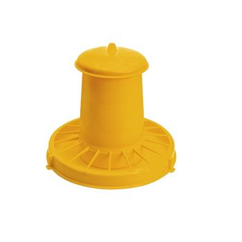 Kerbl Comedero Automático Para Aves De Corral, Amarillo, Capacidad 10,5 Litros