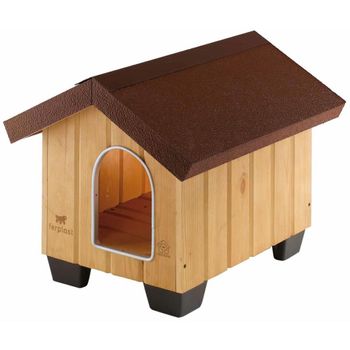 Caseta Para Perros Domus Mini Madera 50x65x47,5 Cm 87000000 Ferplast