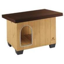 PawHut Caseta para Perros de Madera Casa para Mascotas Refugio para Perros  con Techo Asfáltico 85,5x62x60 cm Natural