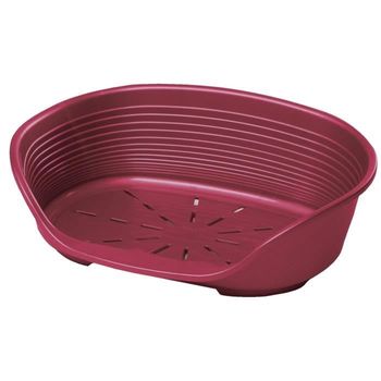 Cesta  De Plástico Siesta Deluxe 10 - Burdeos - Para Perros Ferplast