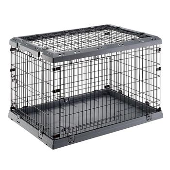 Kerbl Jaula para perros negra 92x63x74 cm