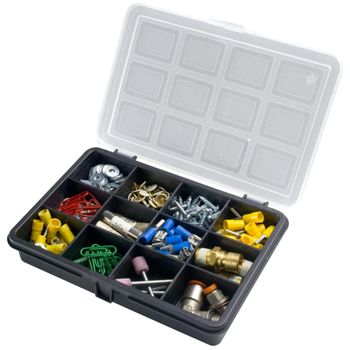 Organizador De Plástico Con 12 Compartimentos L 180 X P 128 X H 32 Mm