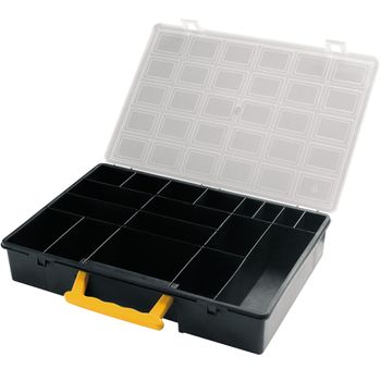 Organizador De Plástico L 360 X P 252 X H 64 Mm, Con Tapa Transparente