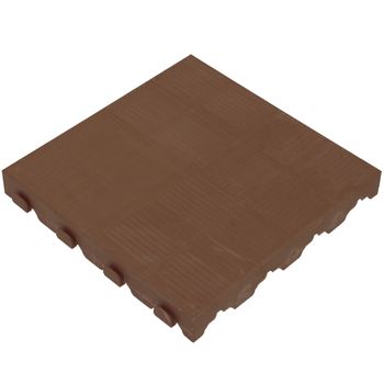 Suelo Para Terraza 39x39x4,8 Cm; Superficie 0,15m² Colección Combi - Marrón