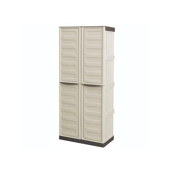 ⇒ Armario resina escobero 2 puertas terry j-line gris 163,5x68x37,5cm ▷  Precio. ▷ Comprar con los Mejores Precios. Ofertas online