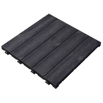 Suelo Para Terraza O Jardín De 39x39x2,5 Cm Superficie 0,15 M² Colección Easy - Gris